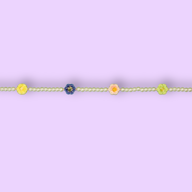 Daisy Chain Pearl Anklet