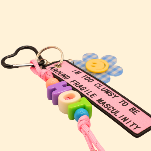 Clumsy Flower Power Bag Charm