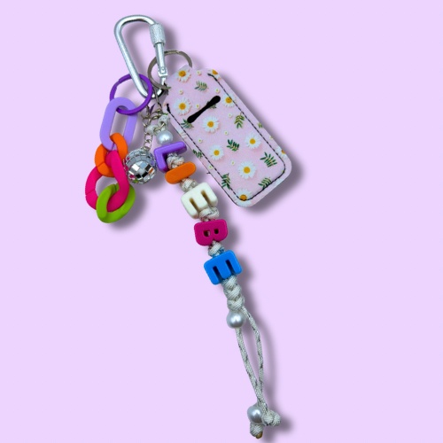 Daisy Pop Lanyard Keychain