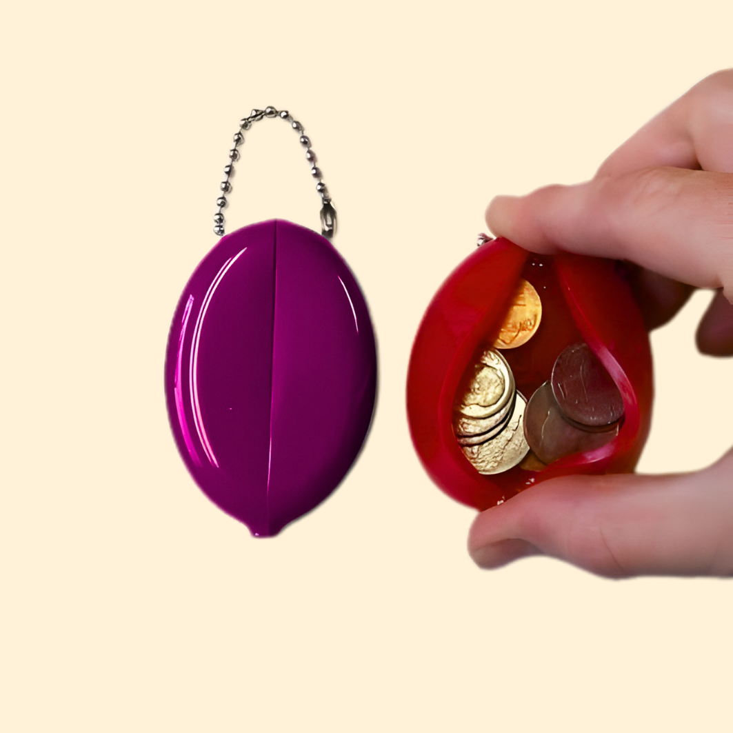 Bullshit Money Red Flower Coin Holder