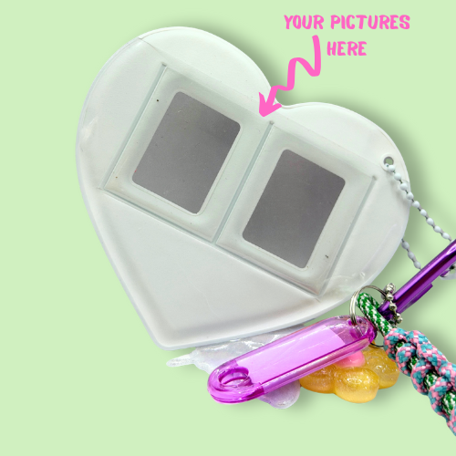 Pastel Heart Butterfly Charm