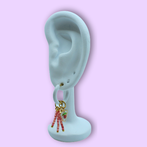 Lucky Cake Charm Earrings