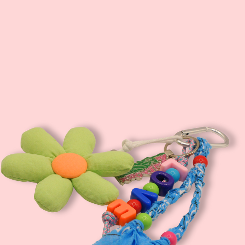 Plush Power Flower Bag Charm