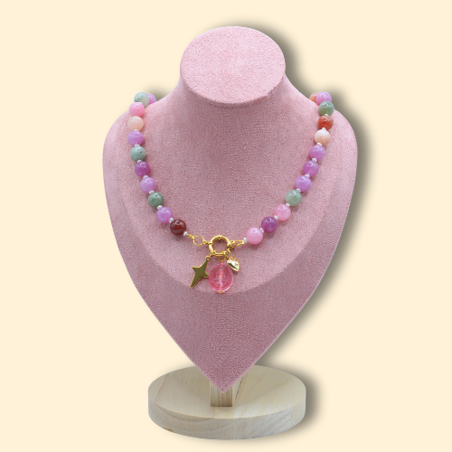 Pink Star Charm Necklace