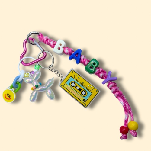 Baby Mixtape Bag Charm