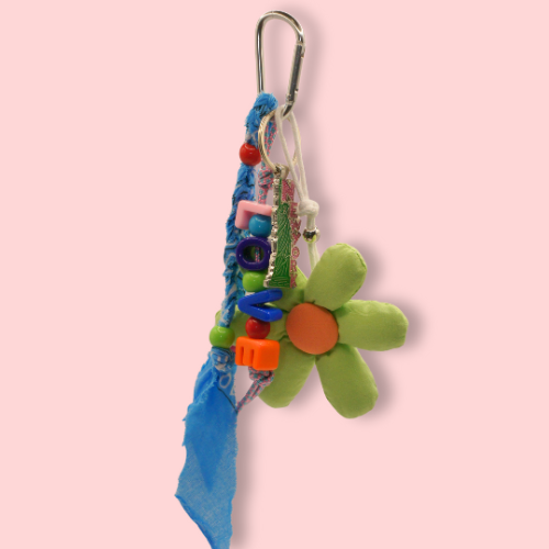 Plush Power Flower Bag Charm