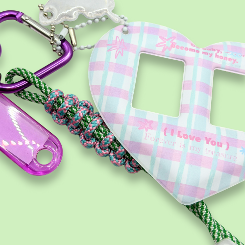 Pastel Heart Butterfly Charm