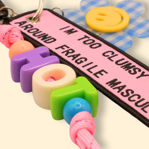 Clumsy Flower Power Bag Charm