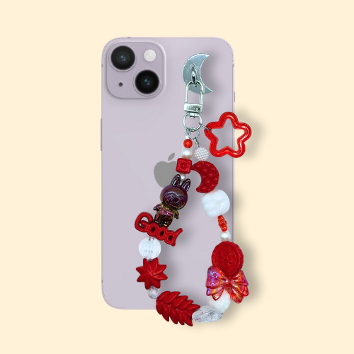 Red Lucky Bunny Phone Bracelet