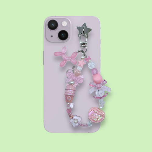 Balloon Dog Pink Phone Bracelet