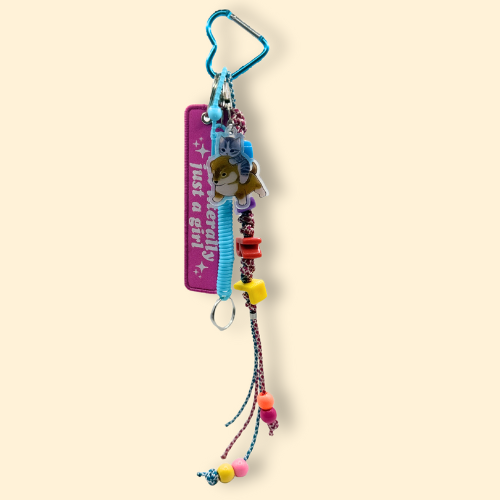 Just a Girl Bag Charm