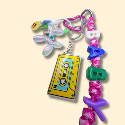 Baby Mixtape Bag Charm