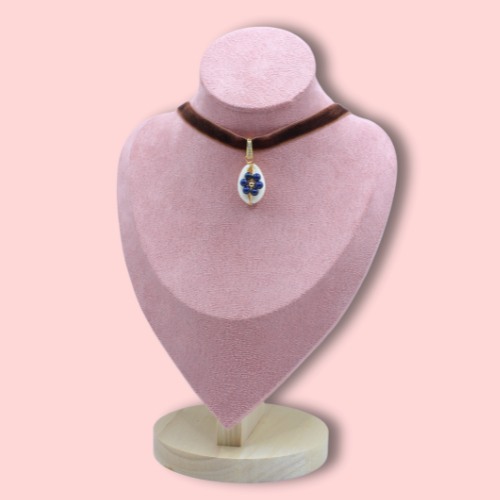 Flowe Shell Velvet Choker