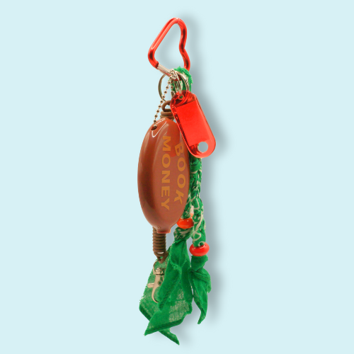 Book Money Flame Bag Charm