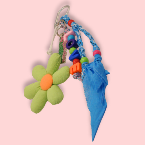 Plush Power Flower Bag Charm