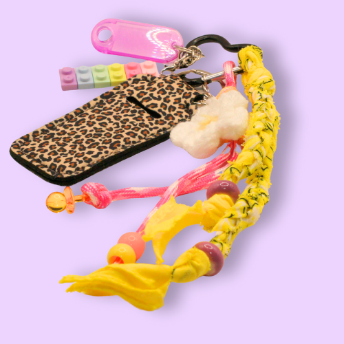 Leopard Pop Bag Charm