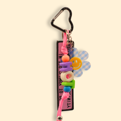 Clumsy Flower Power Bag Charm