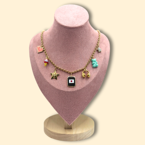 Candy Love Letter Charm Necklace