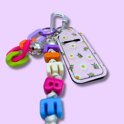 Daisy Pop Lanyard Keychain