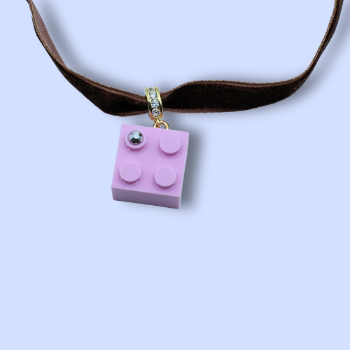 Lego Block Velvet Choker