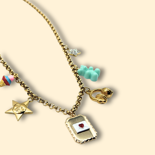 Candy Love Letter Charm Necklace