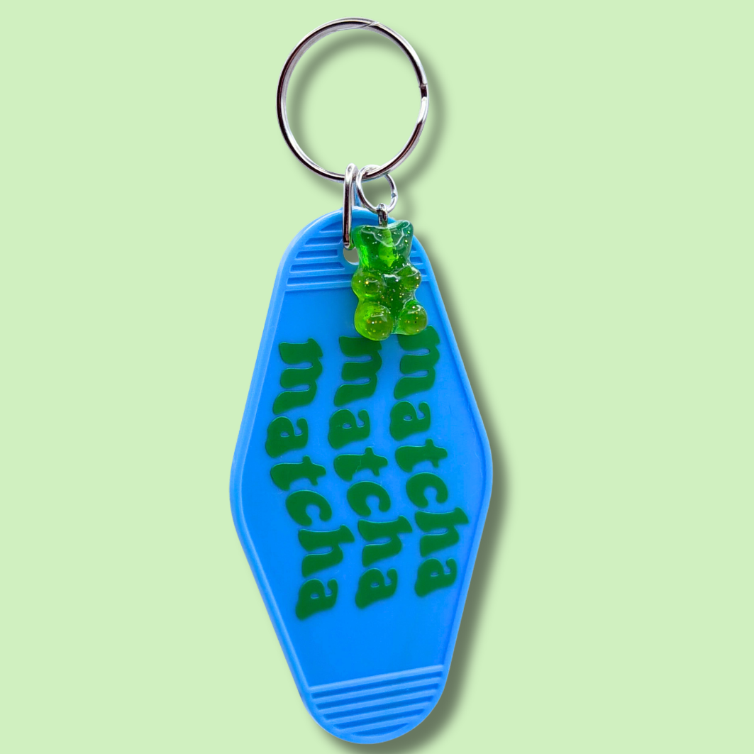 Matcha Matcha Matcha Bear Motel Keychain