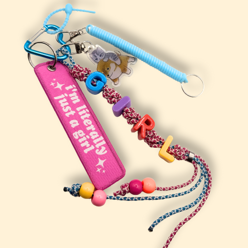 Just a Girl Bag Charm
