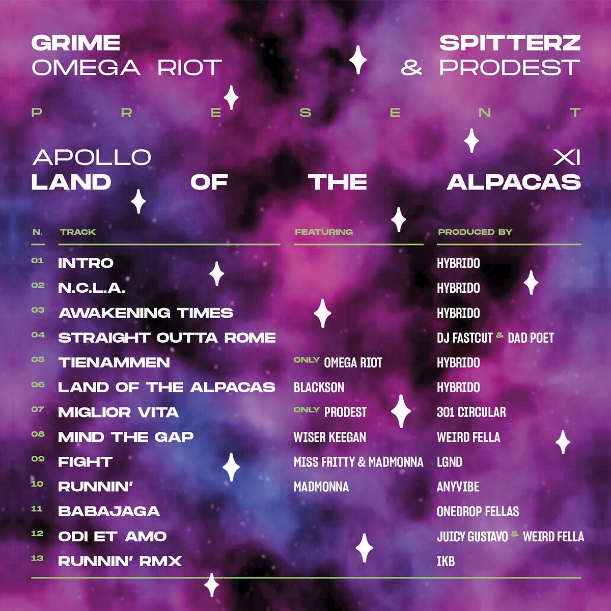 CD - Grime Spitterz "Apollo XI: Land of the Alpacas"