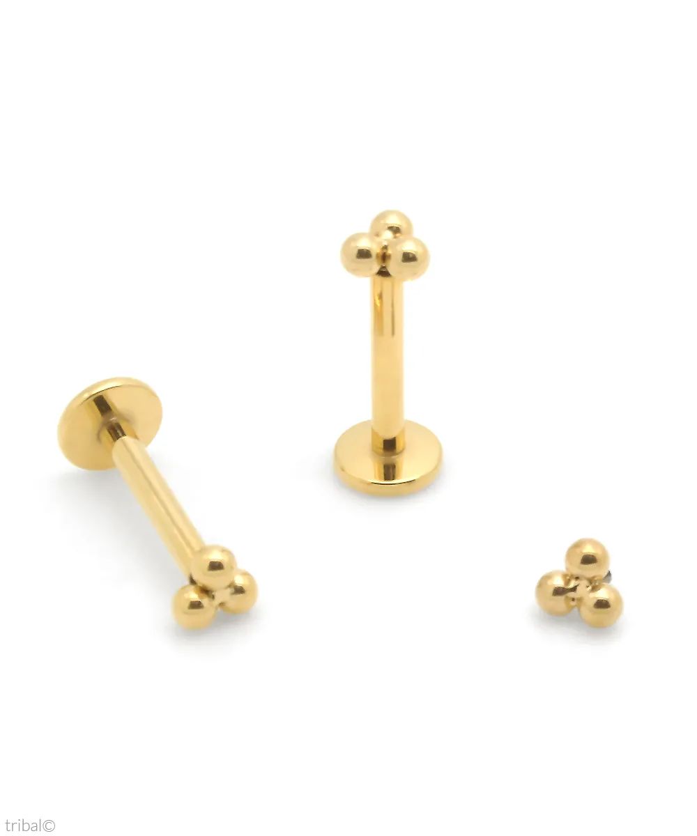 Piercing Trinity Ouro 14K