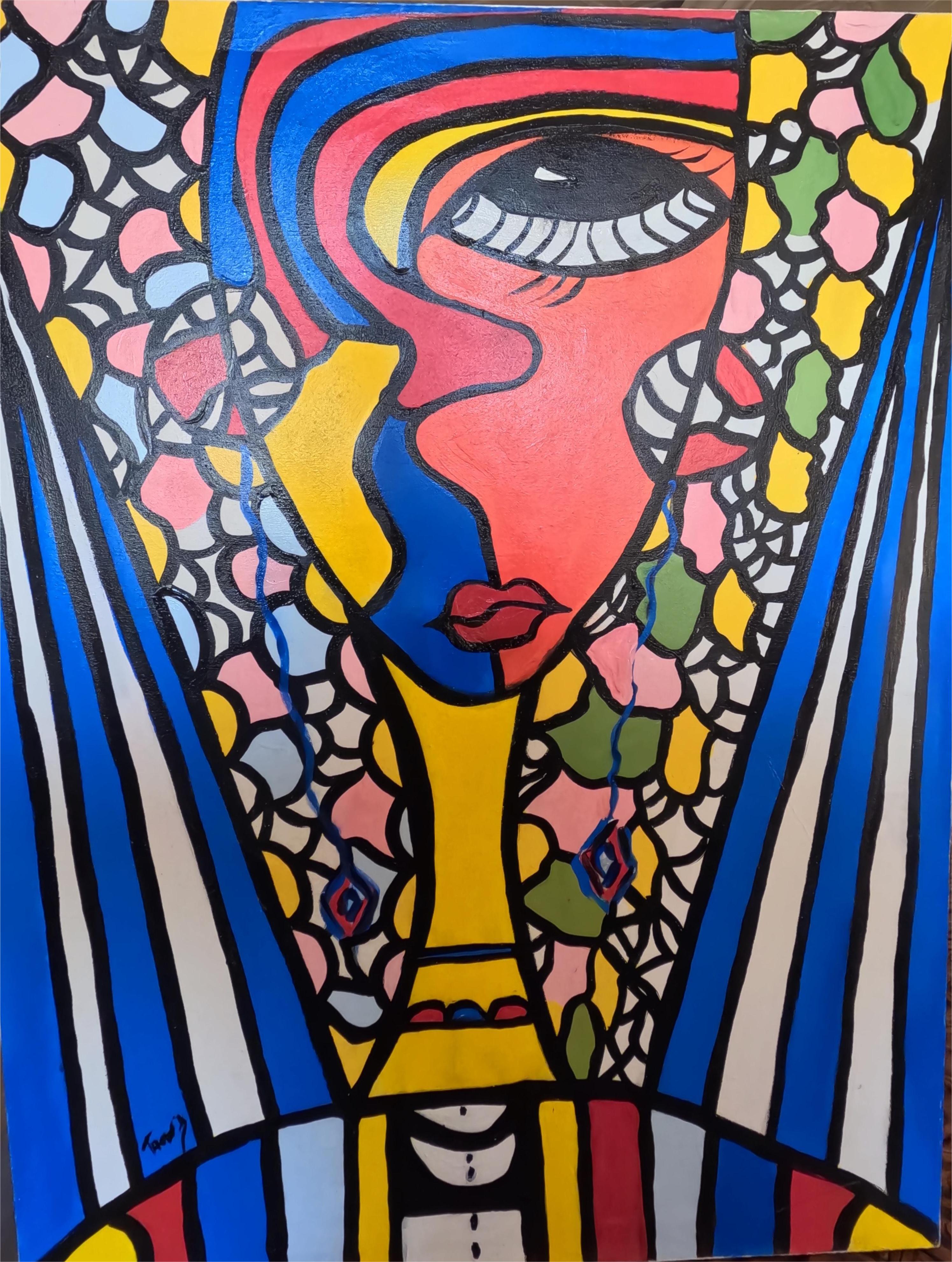 Peinture Abstraite 70x90cm 