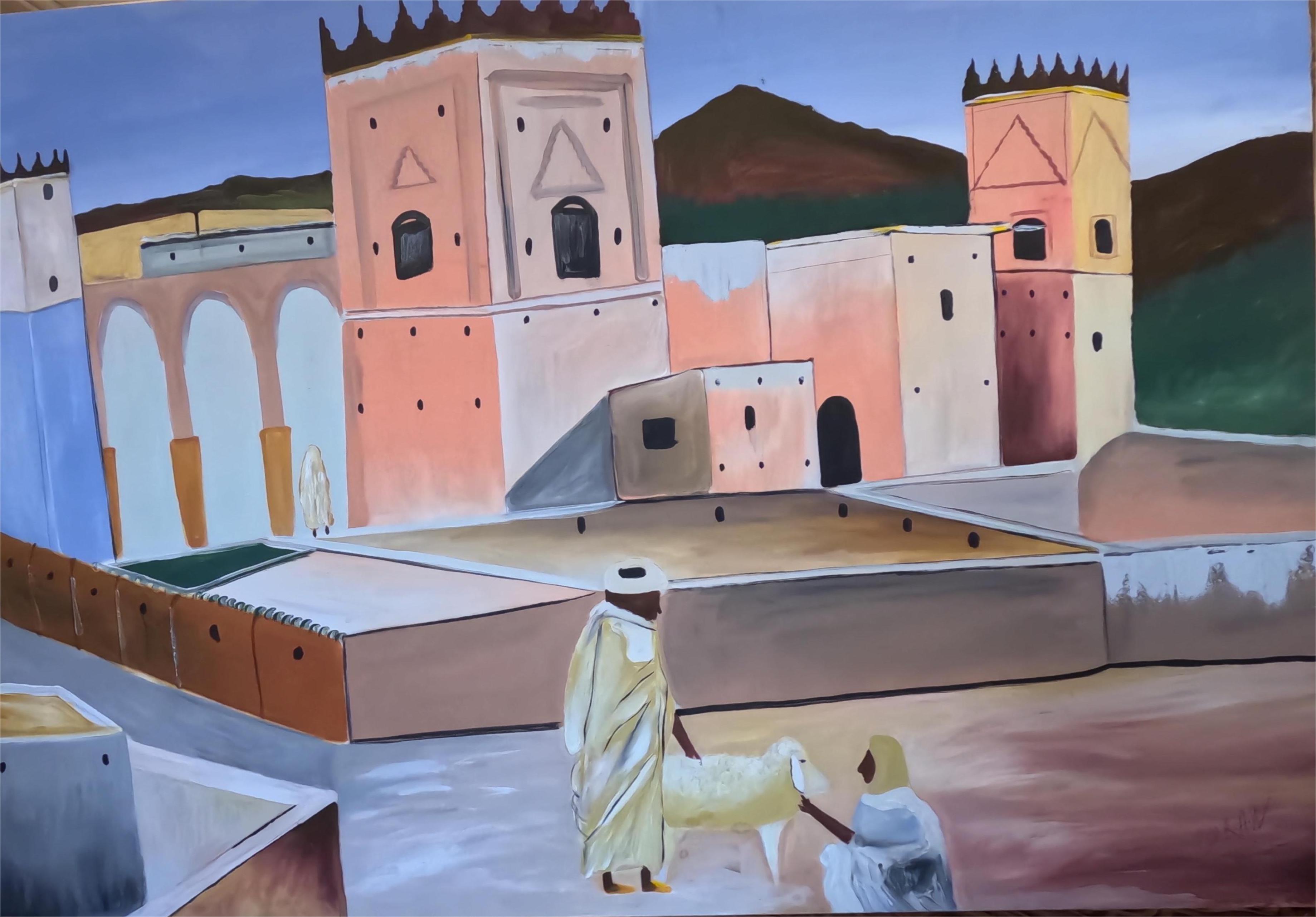 Peinture murale 70x100cm