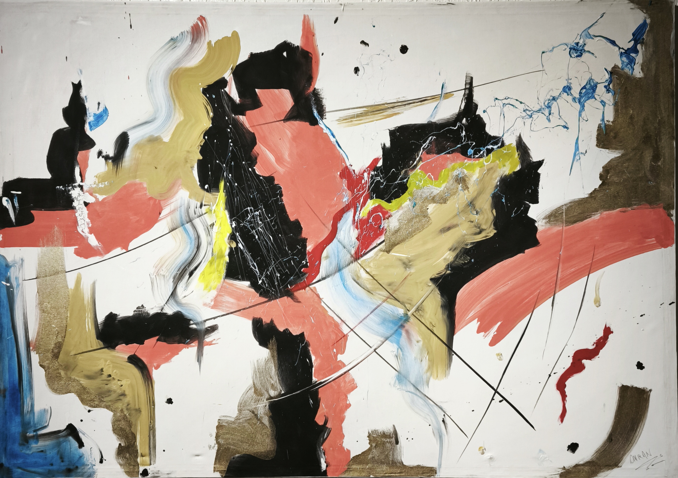 Tableau abstrait moderne