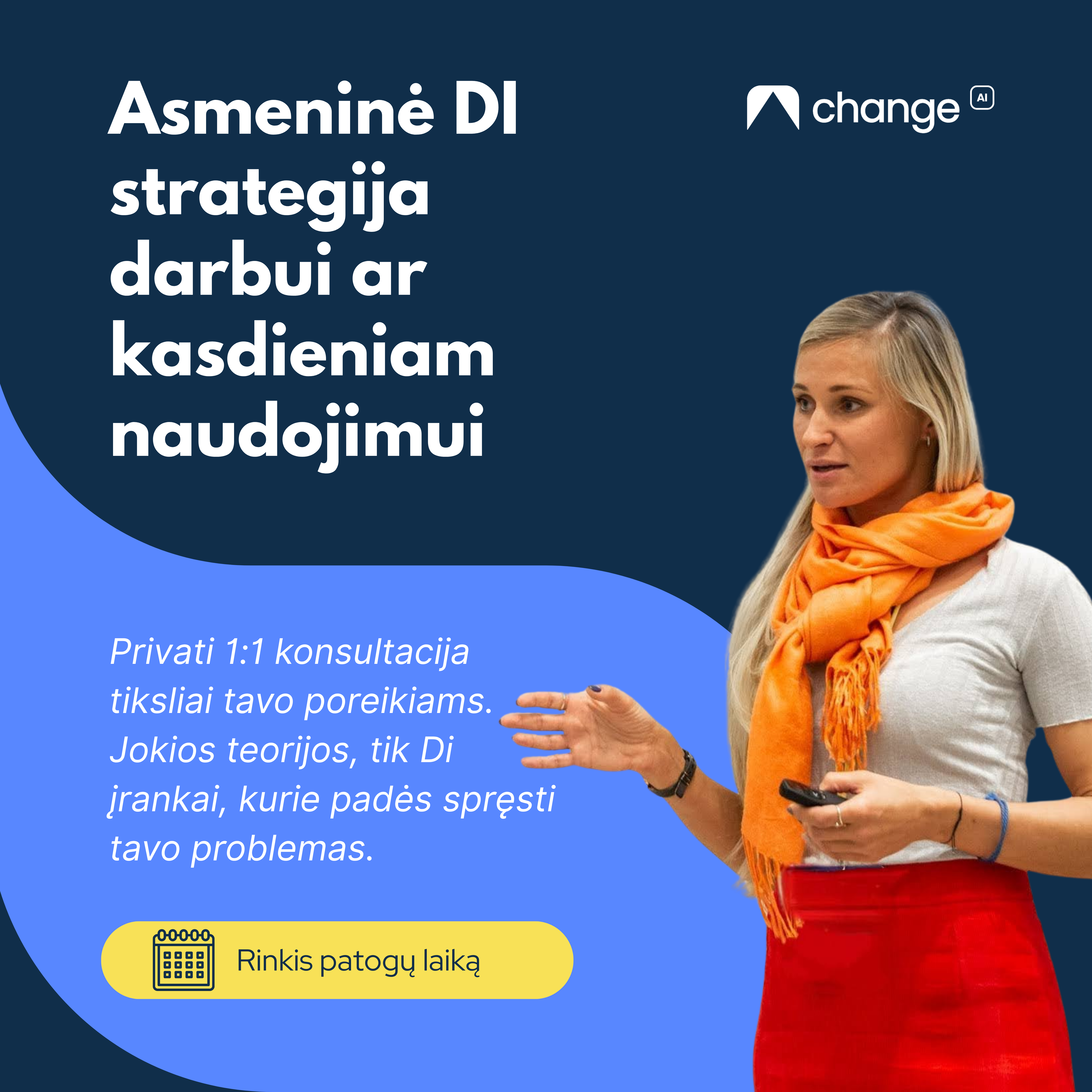 Asmeninė DI strategija darbui ar kasdieniam naudojimui (1 asmeniui)