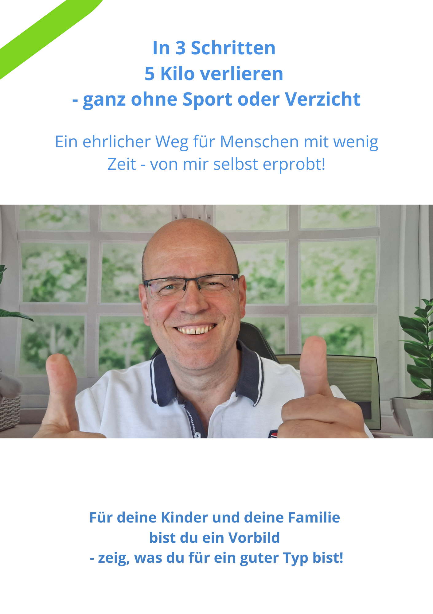 In 3 Schritten 5 Kilo verlieren - ganz ohne Sport