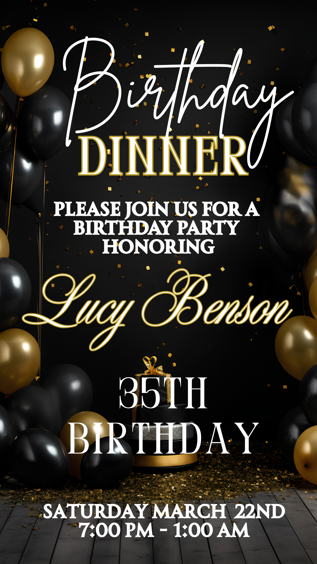 Personalized Mobile Birthday Invitation (digital only)