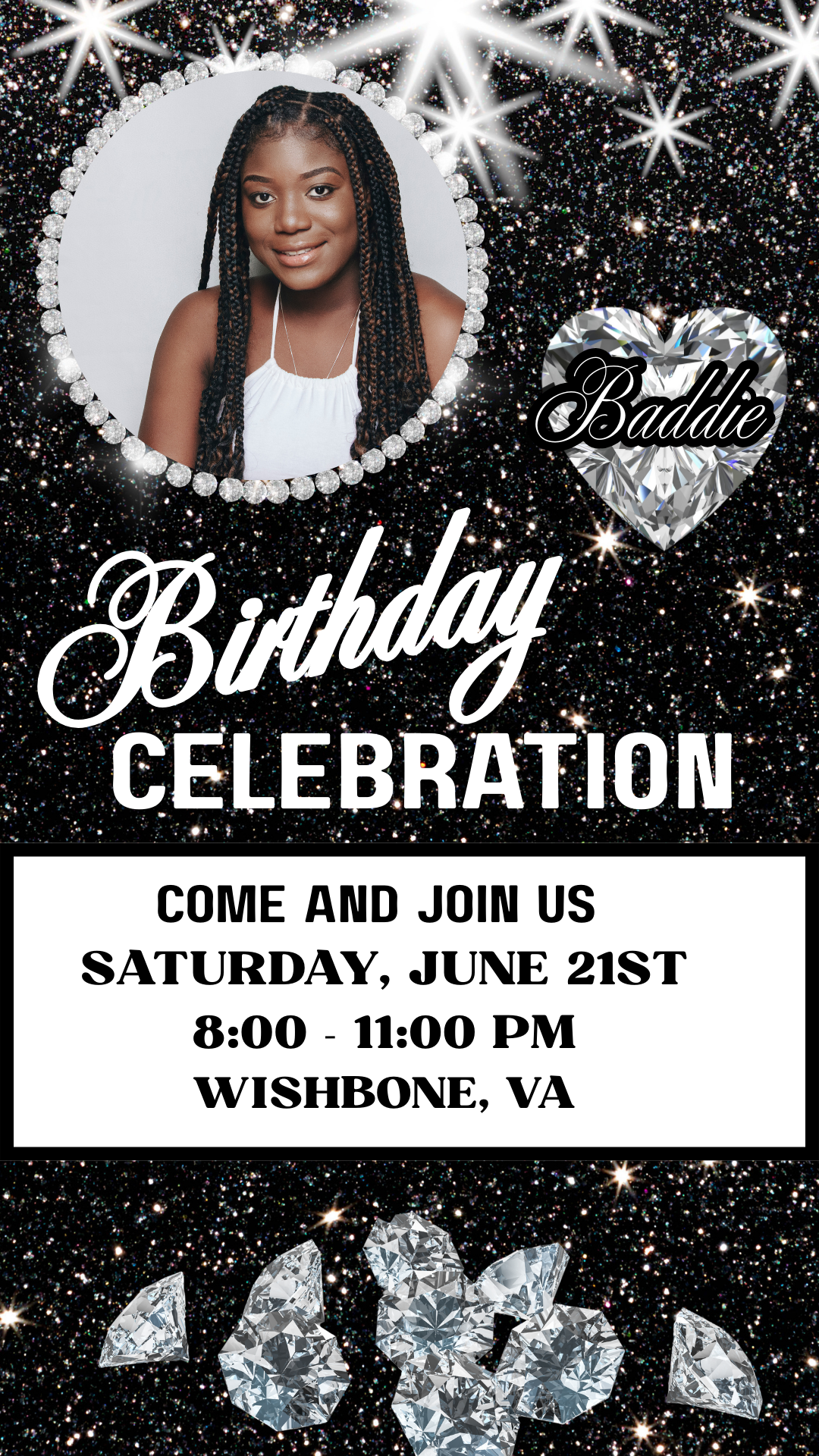 Personalized Mobile Birthday Invitation (digital only) 