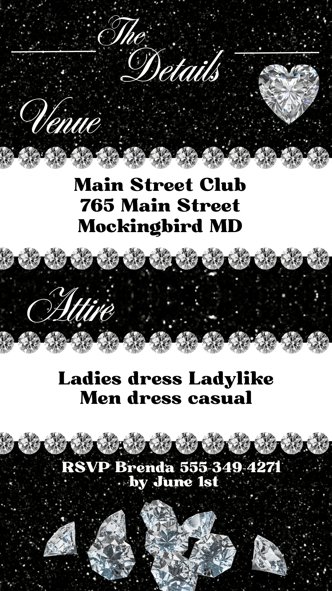 Personalized Mobile Birthday Invitation (digital only) 