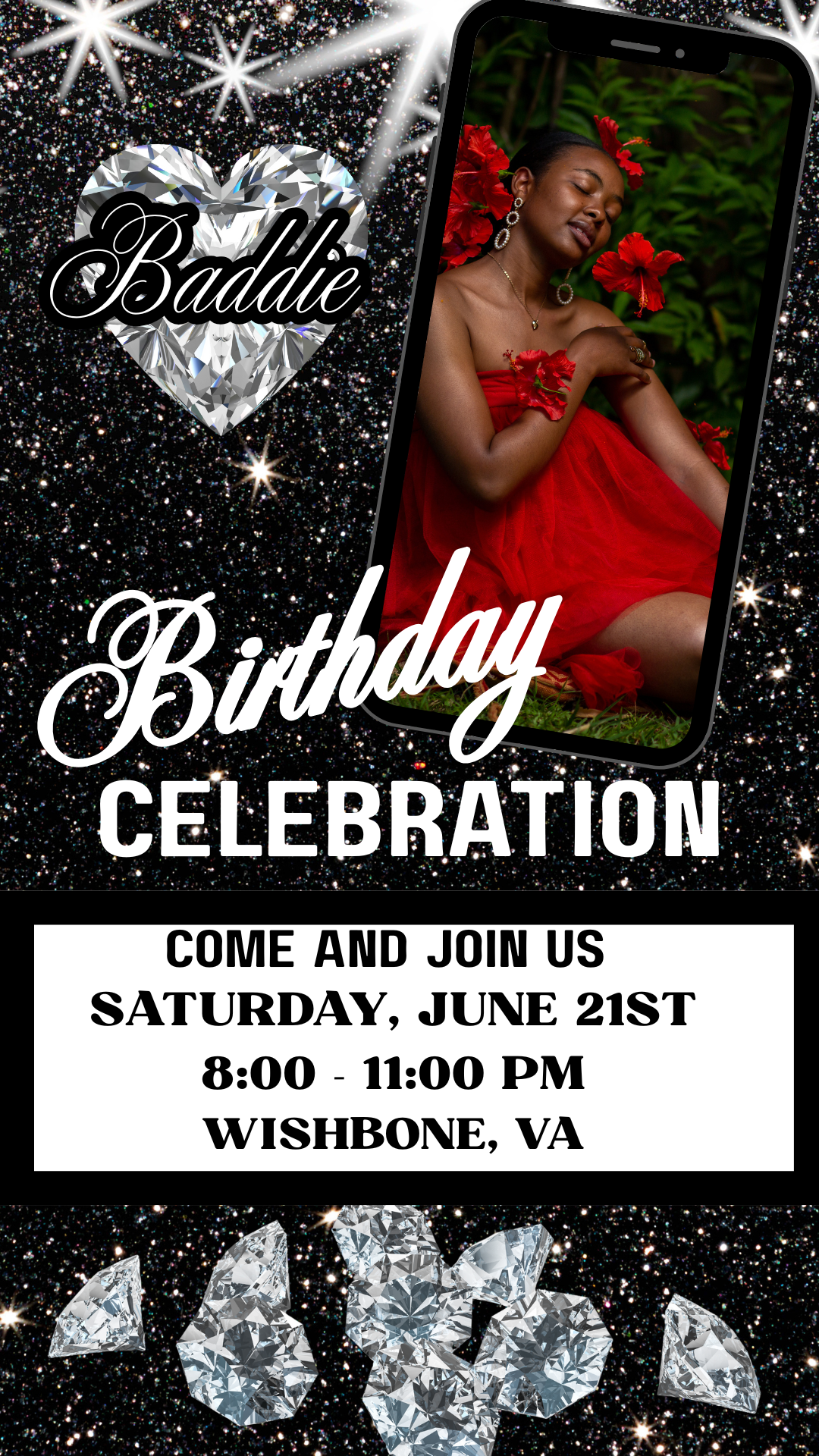 Personalized Mobile Birthday Invitation (digital only)