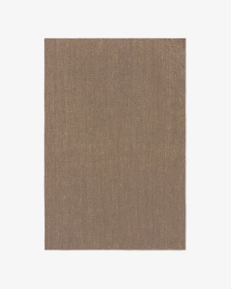 Kilimas Jute Herringbone – Natural/Brown