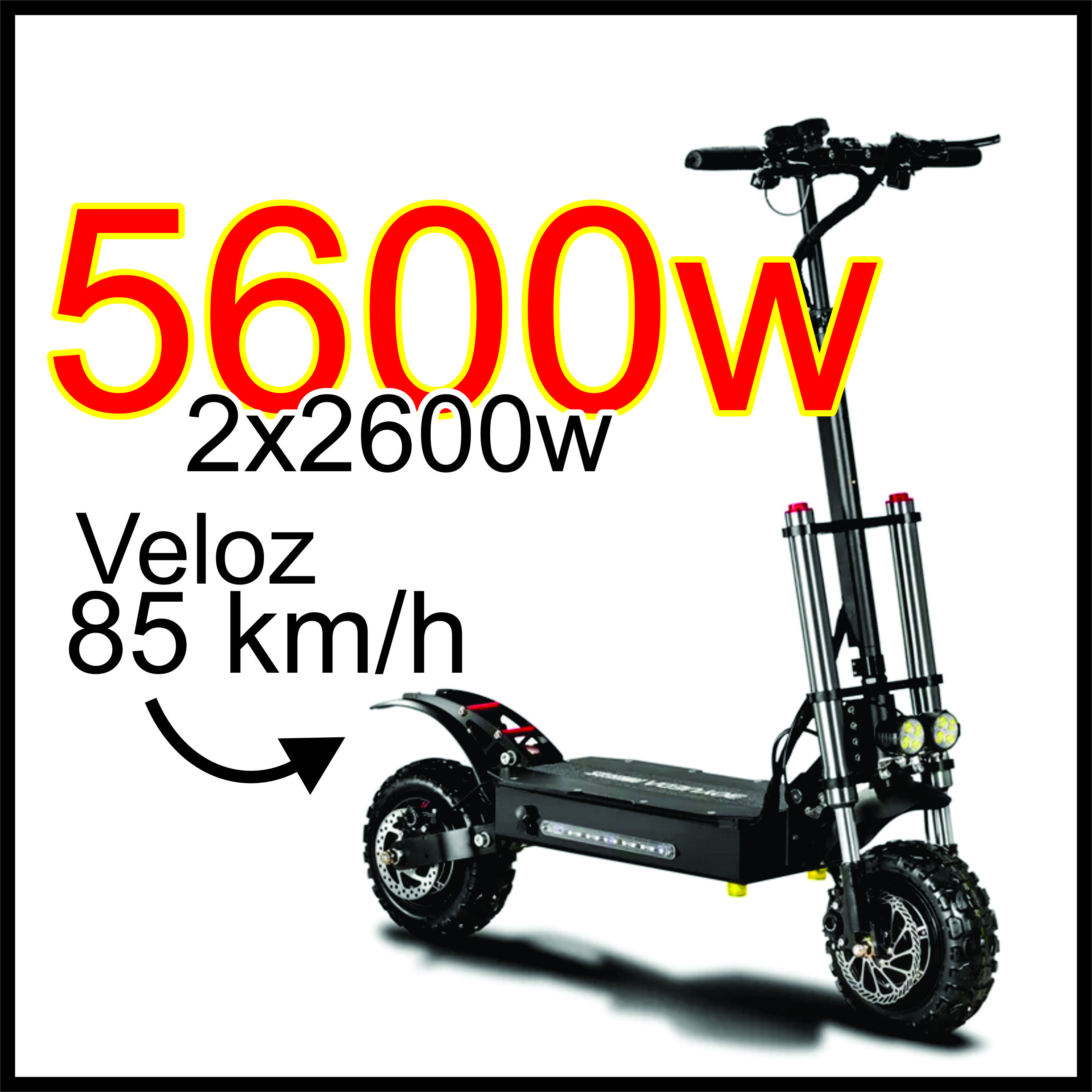 85Km/h 5600W Scooter Electrico