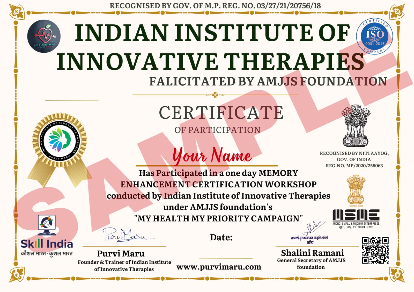 MEMORY ENHANCEMENT / MEMORY IMPROVEMENT WORKSHOP