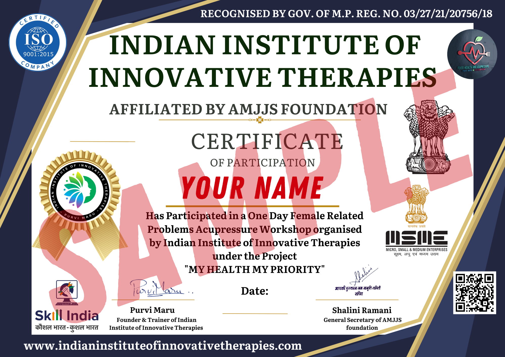 ALL FEMALE RELATED PROBLEMS ACUPRESSURE WORKSHOP