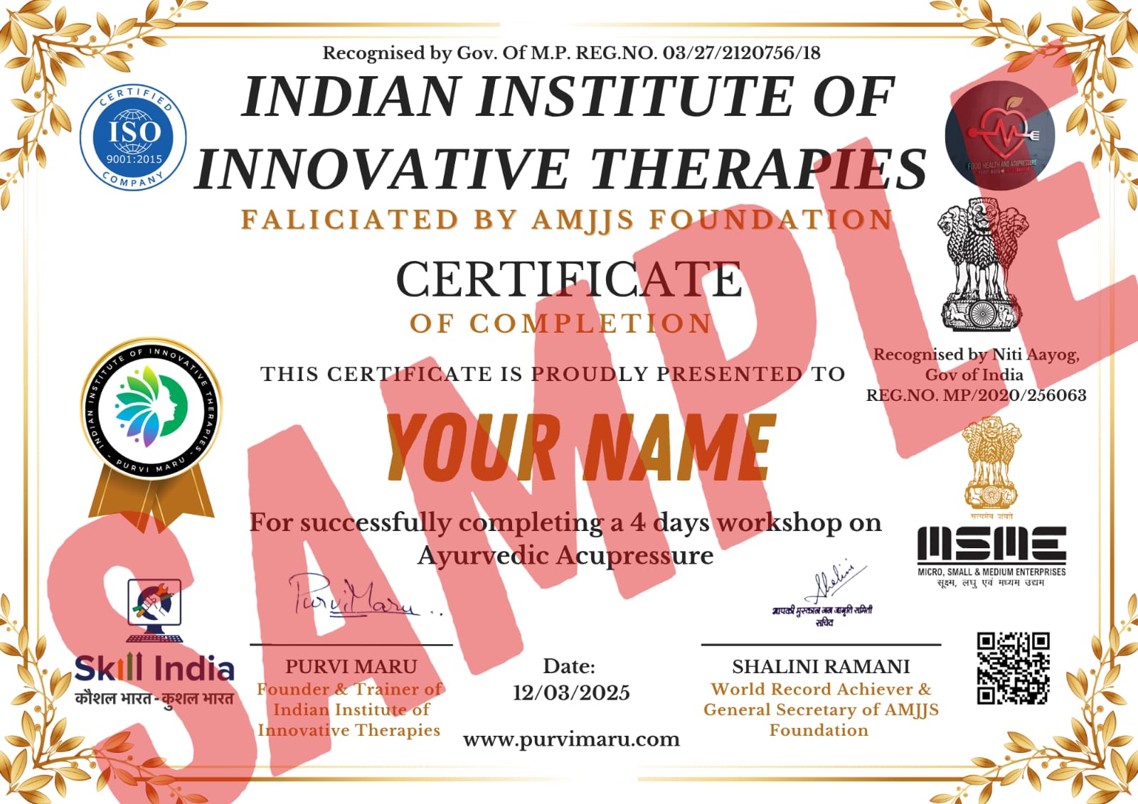 Ayurvedic Acupressure Workshop