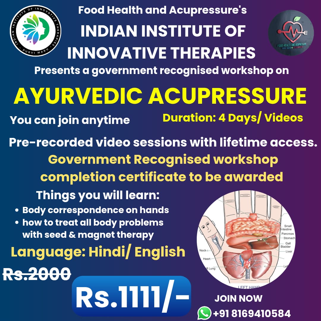 Ayurvedic Acupressure Workshop