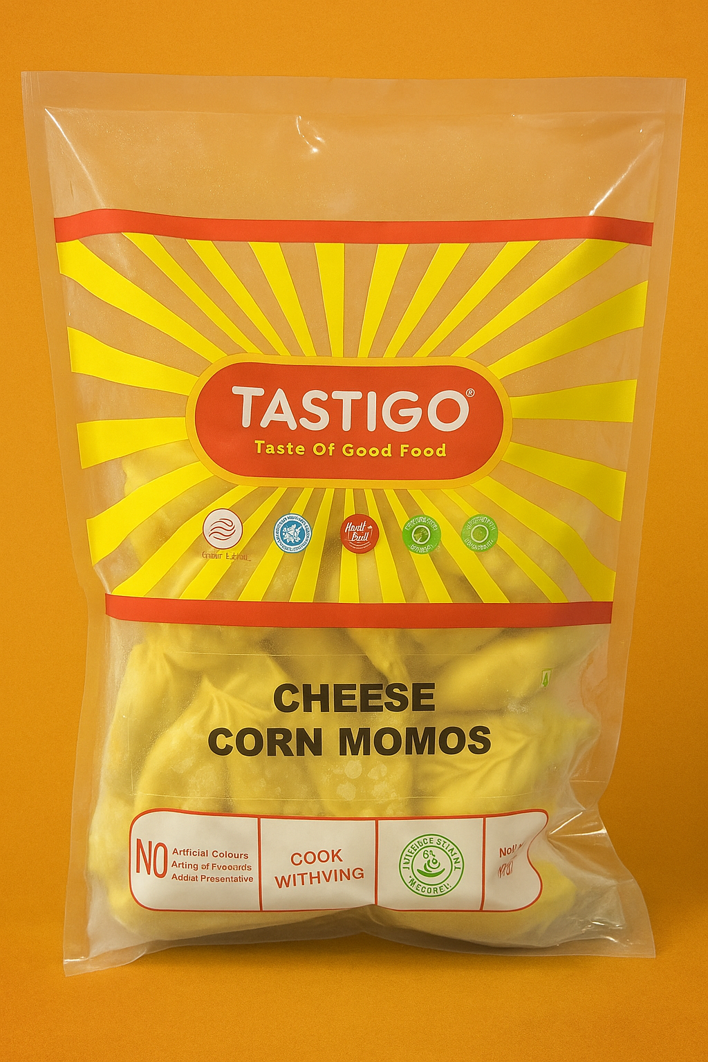 Cheese Corn Momos  25 gram , 40 pieces, 1 kg