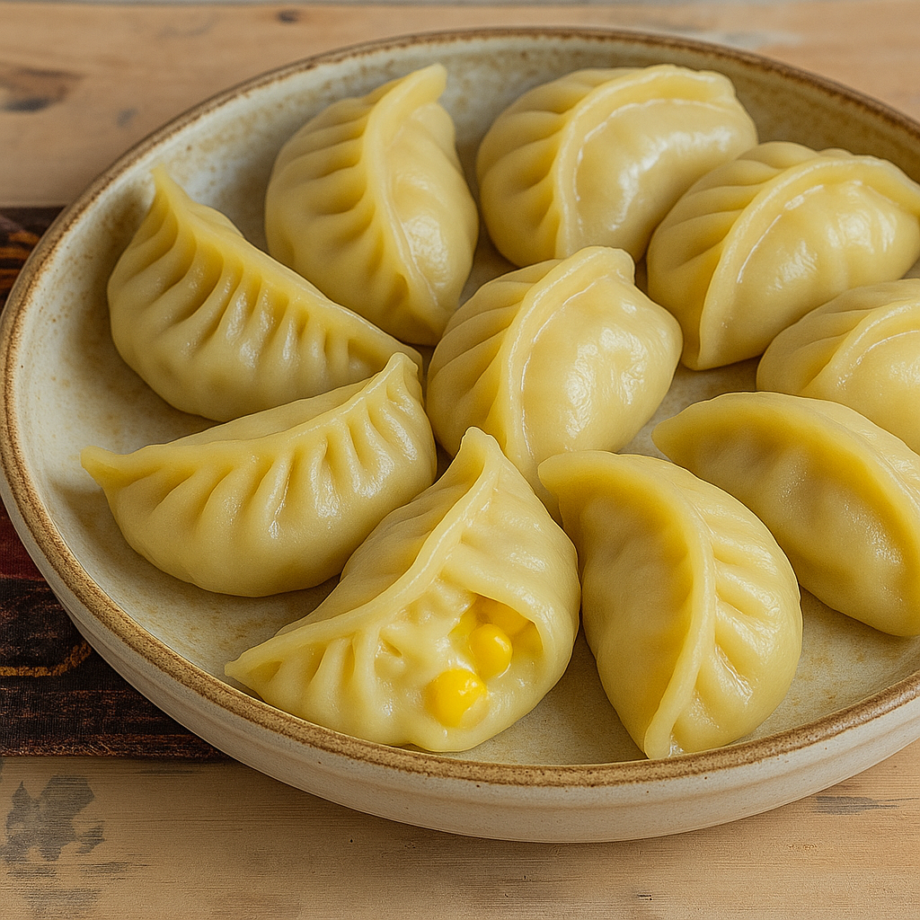 Cheese Corn Momos  25 gram , 40 pieces, 1 kg