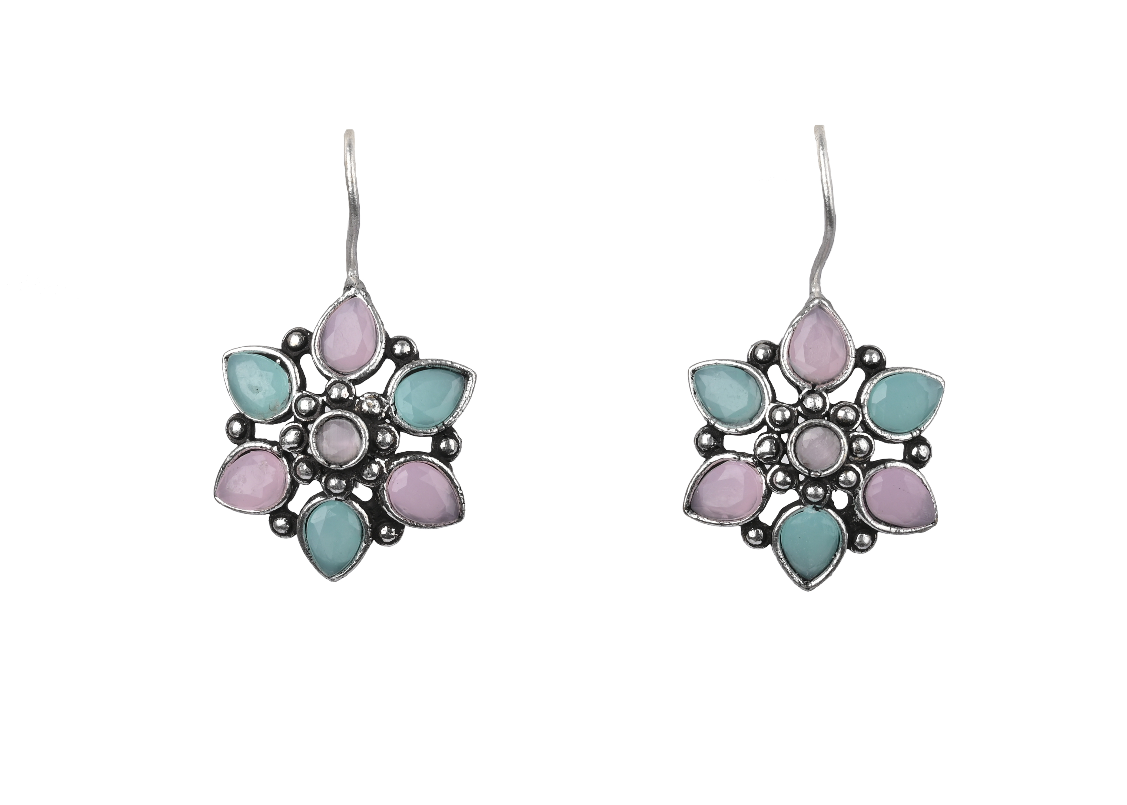Floral Stone Earrings