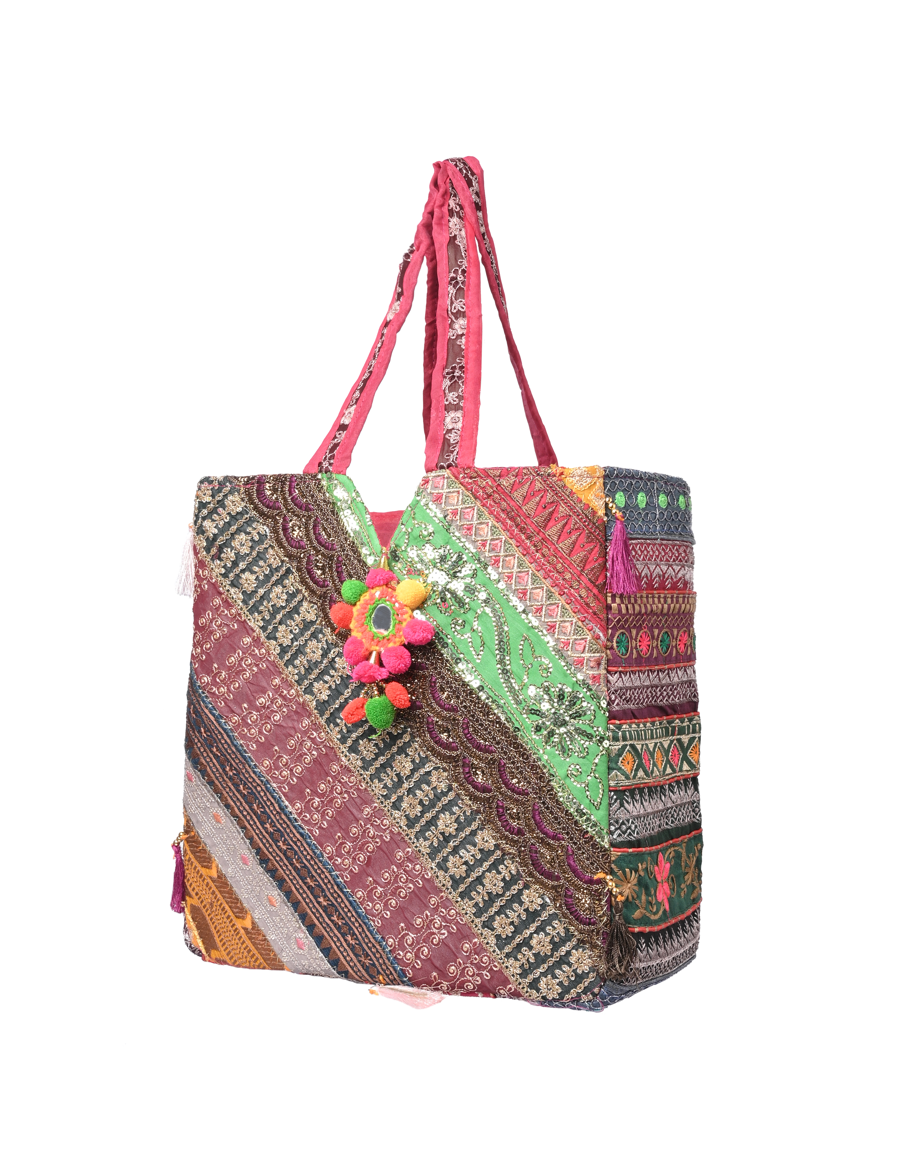 Colorful Handmade Tote Bag