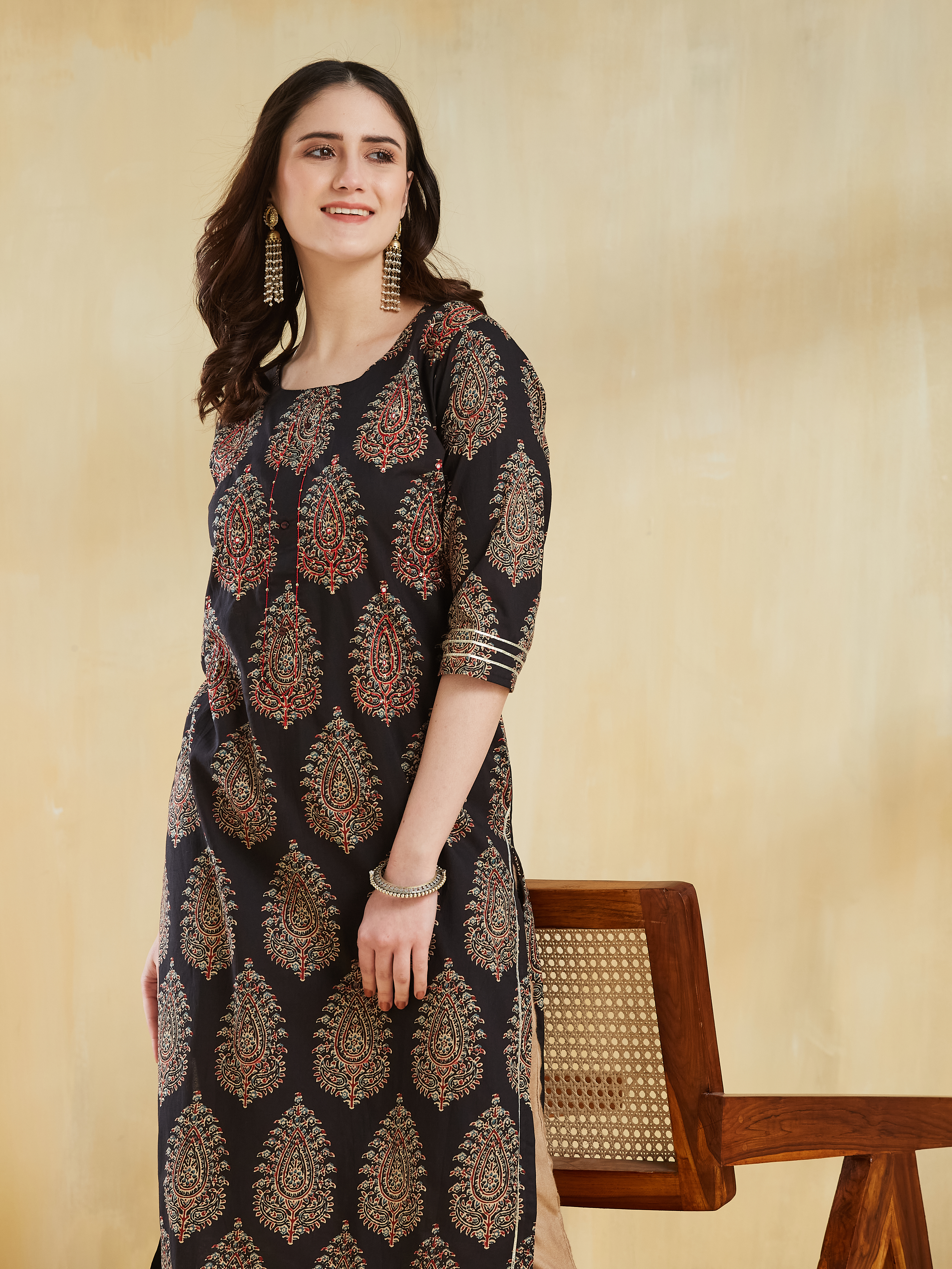 Elegant Floral Kurti