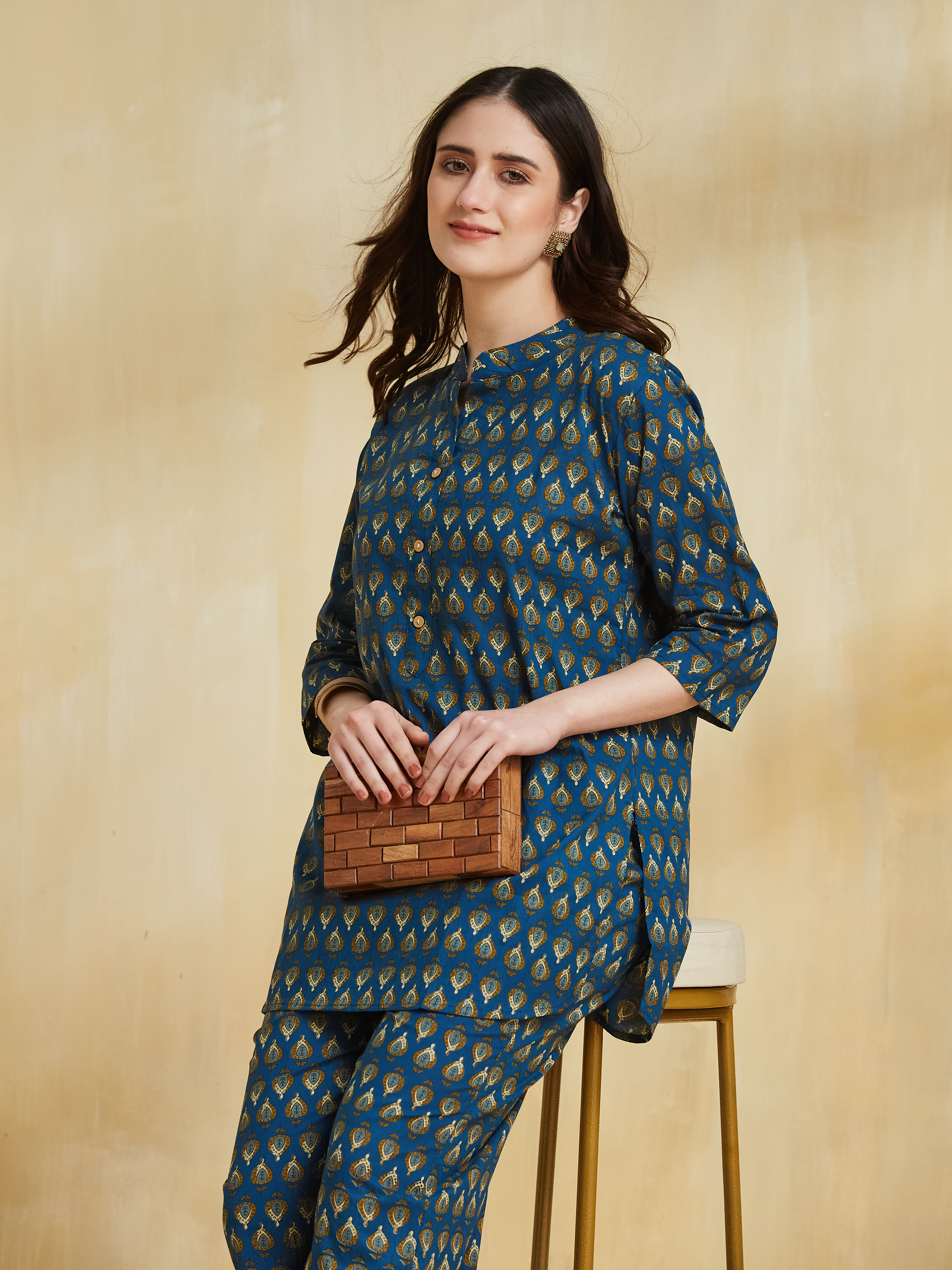 Women's Printed Kurta and Palazzo Set